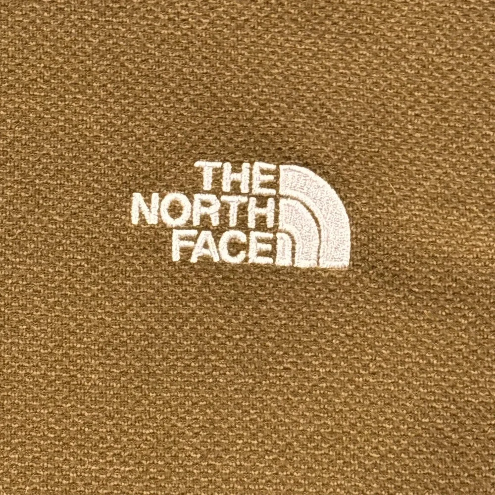 The‎ North Face Sweater Men Medium Brown Waffle Knit 1/4 Zip Pullover Hiking
